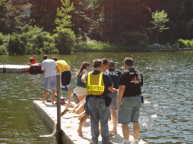 Water Rescue Drill with Ambulance Corps