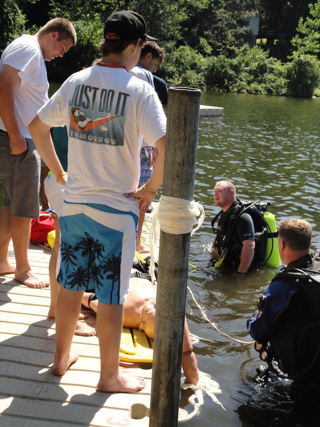 Water Rescue Drill with Ambulance Corps
