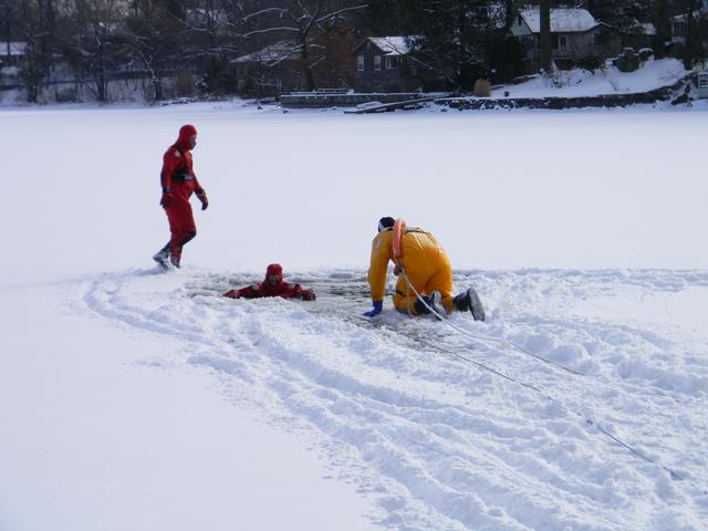 FF J Cobb rescuing FF J Lutz