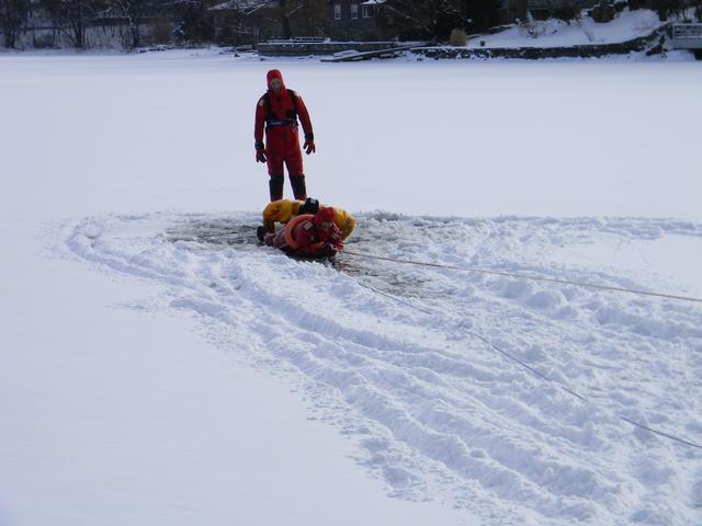 FF J Cobb rescuing FF J Lutz