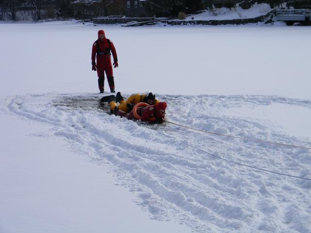 FF J Cobb rescuing FF J Lutz