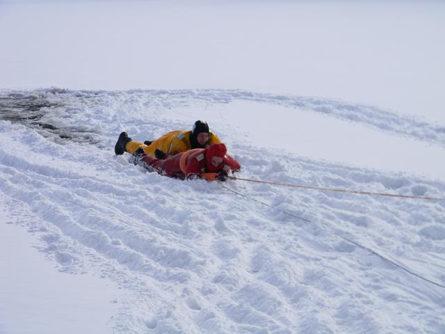 FF J Cobb rescuing FF J Lutz