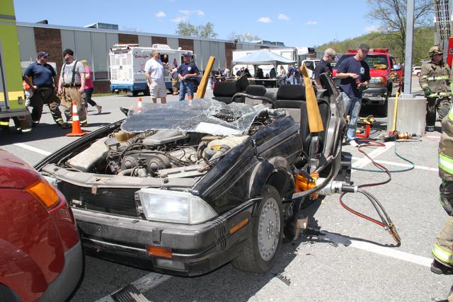 Public Safety Day Extrication Demo - 5/4/13 - Car after demo