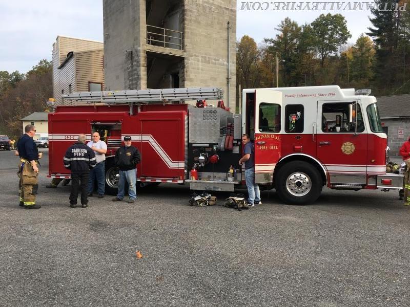Flashover Training for PVVFD members held on Sunday - October 30th.  Photo's courtesy of FF A. Proetta Jr.